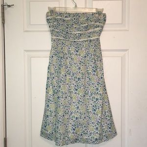 White and floral dress